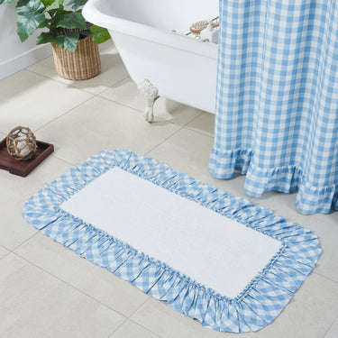 Annie Buffalo Blue Check Bathmat 27
